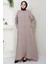 Nihan Kolları Taşlı Ferace Vizon HM2485 1