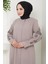 Nihan Kolları Taşlı Ferace Vizon HM2485 2