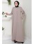 Nihan Kolları Taşlı Ferace Vizon HM2485 3
