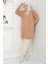 Gold Düğme Detaylı Triko Hırka Camel HM2587 4