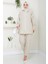 Nakış Işlemeli Ikili Takım Bej HM2491 1