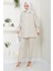 Nakış Işlemeli Ikili Takım Bej HM2491 4