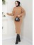 Örgü Desenli Jile Bluz Triko Takım Camel HM2559 3