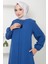 Kolu Taşlı ve Incili Ferace Indigo HM2494 4