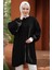 Balon Kol Triko Tunik Siyah HM2519 5