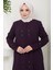 Simge Taşlı Ferace Mürdüm HM2480 2