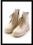 Bej Deri Kadın Bot & Bootie K02040870103 1