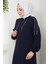 Şeritli Spor Ferace Lacivert HM2483 2