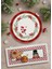 Yılbaşı Temalı Nutcracker Dikdörtgen Servis Tabağı 35 x 16 cm 5