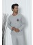 Falkom 5003 Interlok Kalın Kışlık Çizgili Erkek Ev Pijama Takımı 2