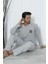 Falkom 5003 Interlok Kalın Kışlık Çizgili Erkek Ev Pijama Takımı 3