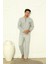 Falkom 5004 Interlok Kalın Kışlık Çizgili Erkek Ev Pijama Takımı 1