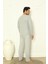 Falkom 5004 Interlok Kalın Kışlık Çizgili Erkek Ev Pijama Takımı 5