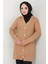 Fitilli Düğmeli Triko Hırka Camel HM2563 1