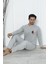Falkom 5006 Interlok Kalın Kışlık Çizgili Erkek Ev Pijama Takımı 4