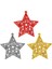Ağaç Süsü Simli Yıldız 3'lü 1
