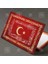 Kırmızı ve Gold Bayrak Osmanlı Fetih Sancağı Kelimei Tevhid Besmele ve Fetih Suresi Yatay Kanvas Tablo 2