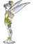 Tinker Bell Facets Şeffaf Reçine Figür Biblo 3