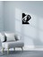 Modern Yin Yang Love Metal Duvar Tablosu - Ev Duvar Dekorasyonu - 50 x 39 cm -Siyah - ARTS-003 1