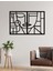 Modern Ikilem Metal Duvar Tablosu - Ev Duvar Dekorasyonu - 65 x 100 cm -Siyah - ARTS-015 3