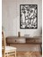 Modern Mixed Faces Metal Duvar Tablosu - Ev Duvar Dekorasyonu - 72 x 50 cm -Siyah - ARTS-022 1