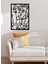 Modern Mixed Faces Metal Duvar Tablosu - Ev Duvar Dekorasyonu - 72 x 50 cm -Siyah - ARTS-022 2