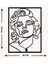 Modern Marilyn Monroe Metal Duvar Tablosu - Ev Duvar Dekorasyonu - 70 x 50 cm -Siyah - ARTS-033 5