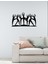 Modern People's Metal Duvar Tablosu - Ev Duvar Dekorasyonu - 45 x 80 cm -Siyah - ARTS-045 2