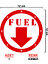 Fuel Sticker - Yakıt Deposu Sticker - Oto Sticker - Araba Sticker - Araç Sticker 2