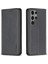 Samsung Galaxy S24 Ultra Pu Deri Çoklu Kart Yuvası Manyetik Için Flip Case (Yurt Dışından) 5
