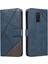 Elmas Dikiş ve Kart Yuvası ile Samsung Galaxy A6 Plus Için Flip Case (Yurt Dışından) 2