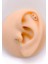 Cerrahi Çelik Piercing Zirkon Taşlı Göz Figürlü Kıkırdak Helix Tragus Piercing(1adet) 2