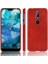 Nokia 7.1 Için Retro Kılıf Koruyucu Kapak Retro Lychee Desen Anti (Yurt Dışından) 1