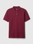 Erkek Bordo Gap Logo Piqué Polo Yaka T-Shirt 2