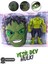 Hulk Işıklı Figür Oyuncak Maske Büyük Set 3