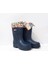 Çocuk Kaydırmaz Tabanlı,iç Astarı Termal Kumaş Yağmur Çizmesi ''1 Beden Büyük Alınız!'' 3