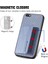 IPhone 6 Için Kılıf Artı Standı Fonksiyonu Komple Kamera Güvenlik Manyetik Kart (Yurt Dışından) 3