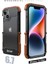 IPhone 14 Için Kılıf Artı, Damla Koruma Alüminyum Metal Ahşap Tampon Çerçeve (Yurt Dışından) 1