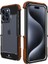 IPhone 15 Için Kılıf, Damla Koruma Alüminyum Metal Ahşap Tampon Çerçeve Kapak (Yurt Dışından) 2