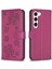 Samsung Galaxy S23 Artı 5g Çok Renkli Yonca Çiçek Pu Kart Için Flip Case (Yurt Dışından) 5