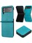 Samsung Galaxy Z Flip Case 3 5g Pu Deri Saf Renk Kickstand (Yurt Dışından) 1