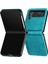 Samsung Galaxy Z Flip Case 3 5g Pu Deri Saf Renk Kickstand (Yurt Dışından) 4
