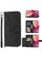 Xiaomi 12 Pro Çoklu Kredi Kartı Yuvaları Kabartmalı Bileklik Için Flip Case (Yurt Dışından) 1