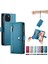 IPhone 15 Bilek Kayışı Kickstand Çok Fonksiyonlu Kart Yuvaları Için Flip Case (Yurt Dışından) 4