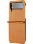Samsung Galaxy Z Flip Case 4 5g Toka ile Kickstand Saf Pu (Yurt Dışından) 5
