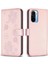 Xiaomi Redmi Için Flip Case K40/K40 Pro Cüzdan Yonca Çiçek Çok Renkli Pu (Yurt Dışından) 5