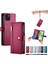 IPhone 15 Için Flip Case Artı Kickstand Cüzdan Bölmesi Bilek Kayışı Kart (Yurt Dışından) 4