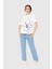 Star Baskılı Beyaz T-Shirt 1