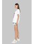 Baskılı Oversize Beyaz T-Shirt 2