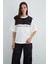 Taş Baskı Detaylı Basic Tshirt 1